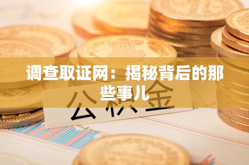 同安调查取证网：揭秘背后的那些事儿