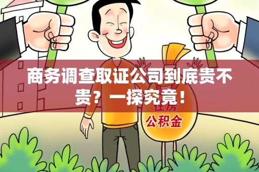 同安商务调查取证公司到底贵不贵？一探究竟！